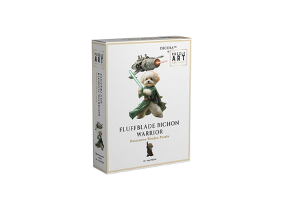 Fluffblade Bichon Warrior ~ Decorative Wooden Puzzle Puzzle Art Australia