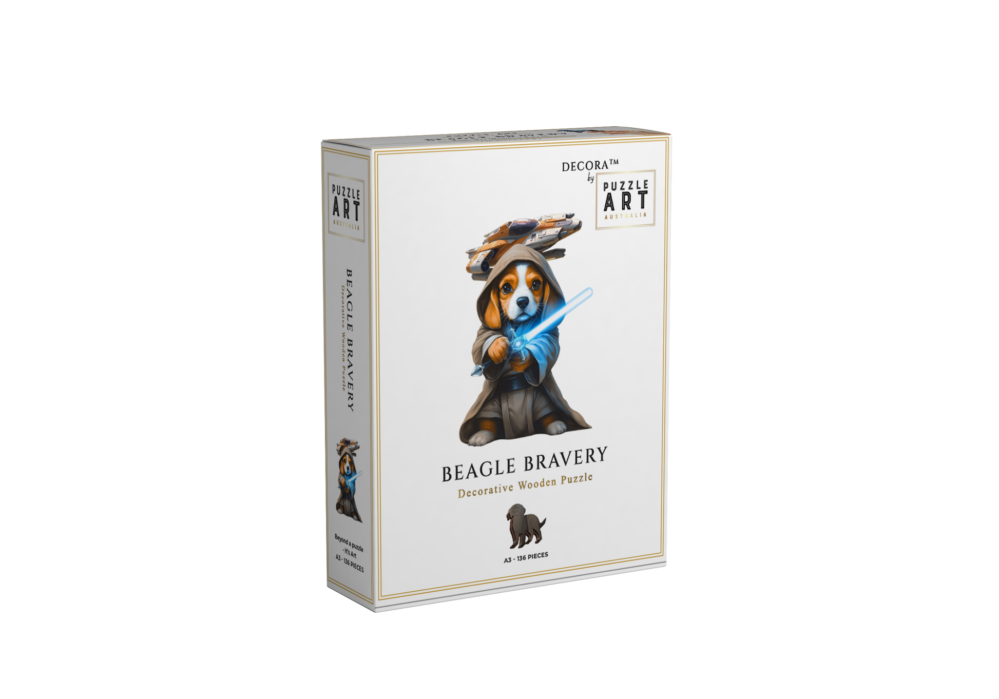 Beagle Bravery ~ Decorative Wooden Puzzle Puzzle Art Australia