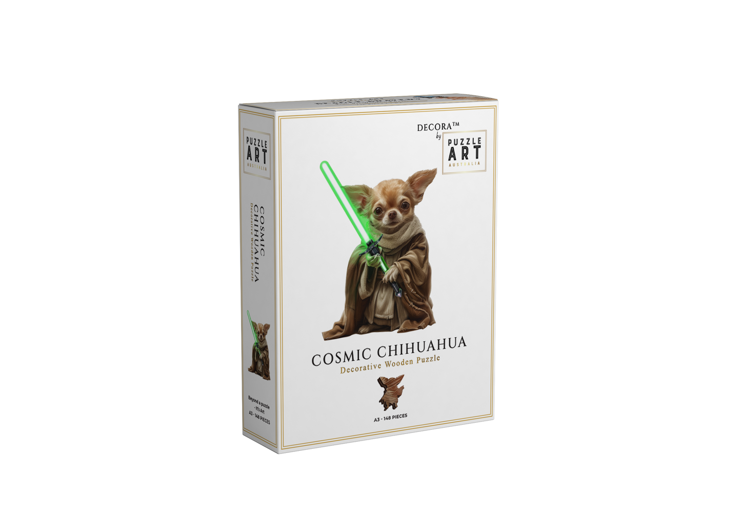 Cosmic Chihuahua ~ Decorative Wooden Puzzle Puzzle Art Australia