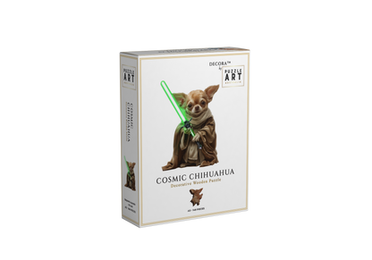 Cosmic Chihuahua ~ Decorative Wooden Puzzle Puzzle Art Australia