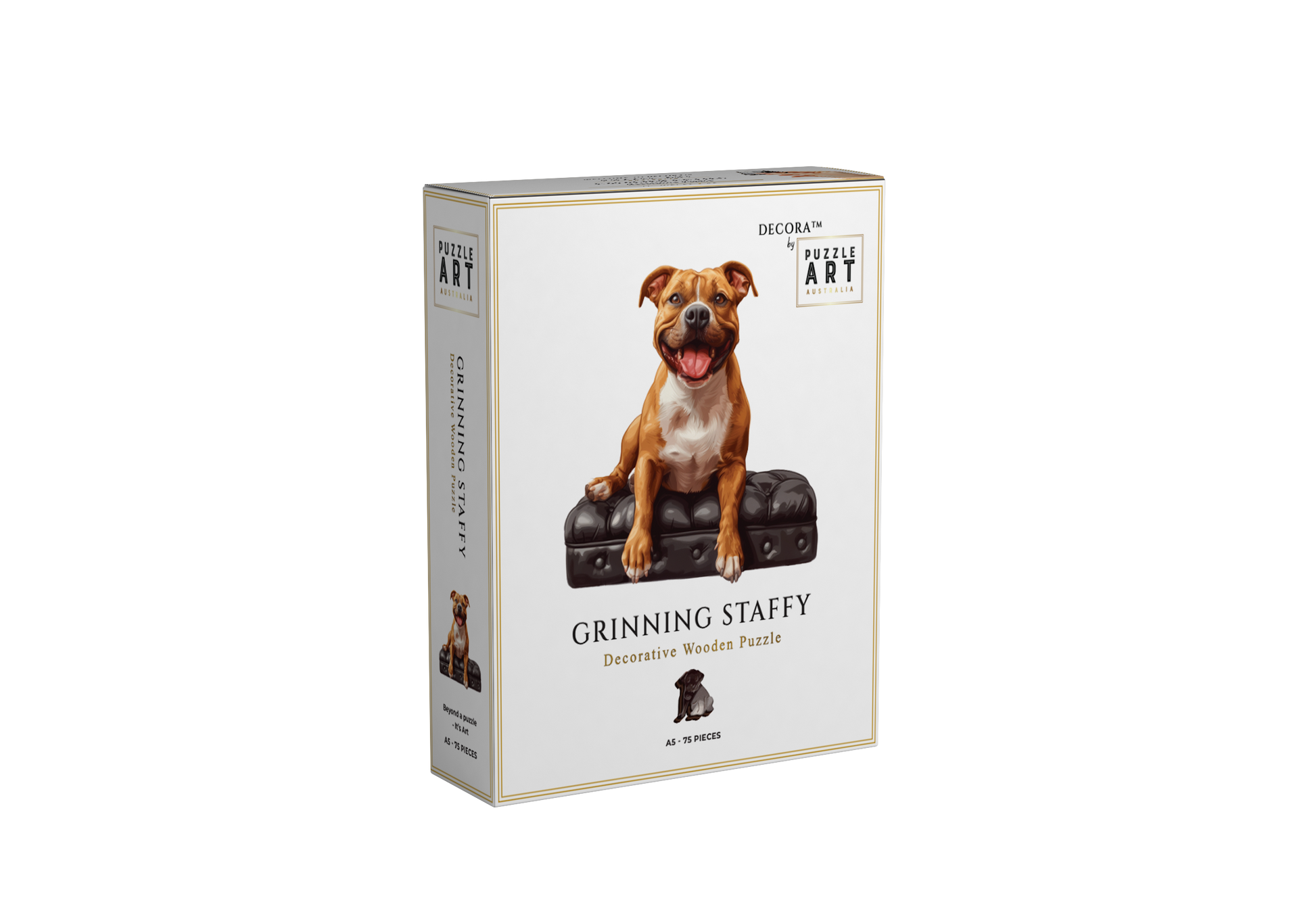 Grinning Staffy Wooden Puzzle Puzzle Art Australia