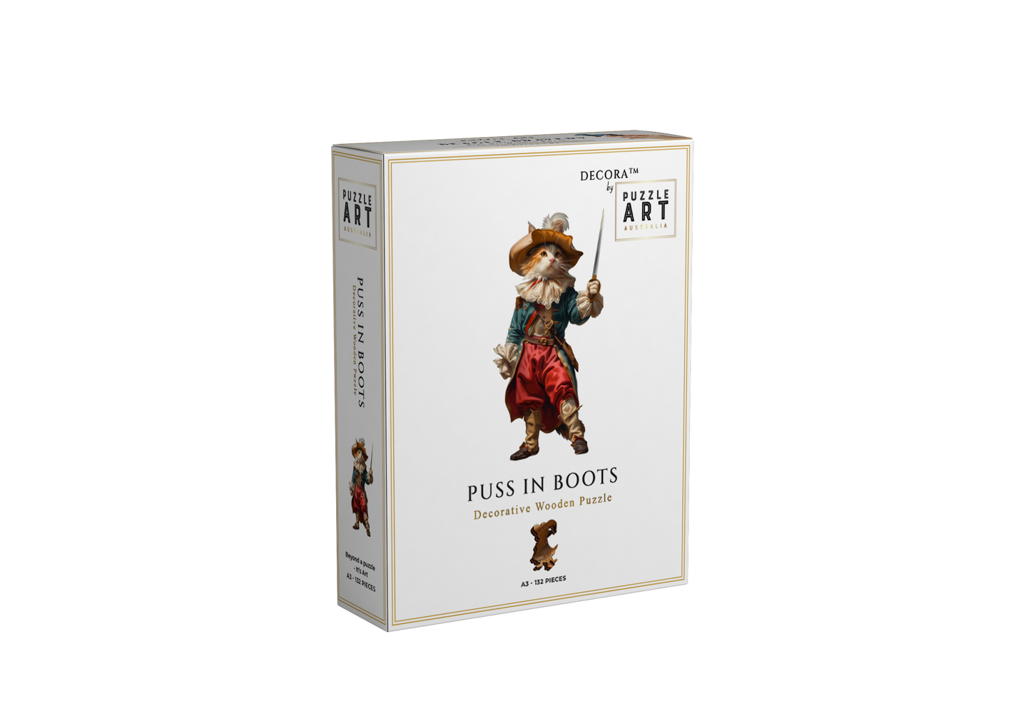 Puss in Boots Wooden Puzzle Puzzle Art Australia