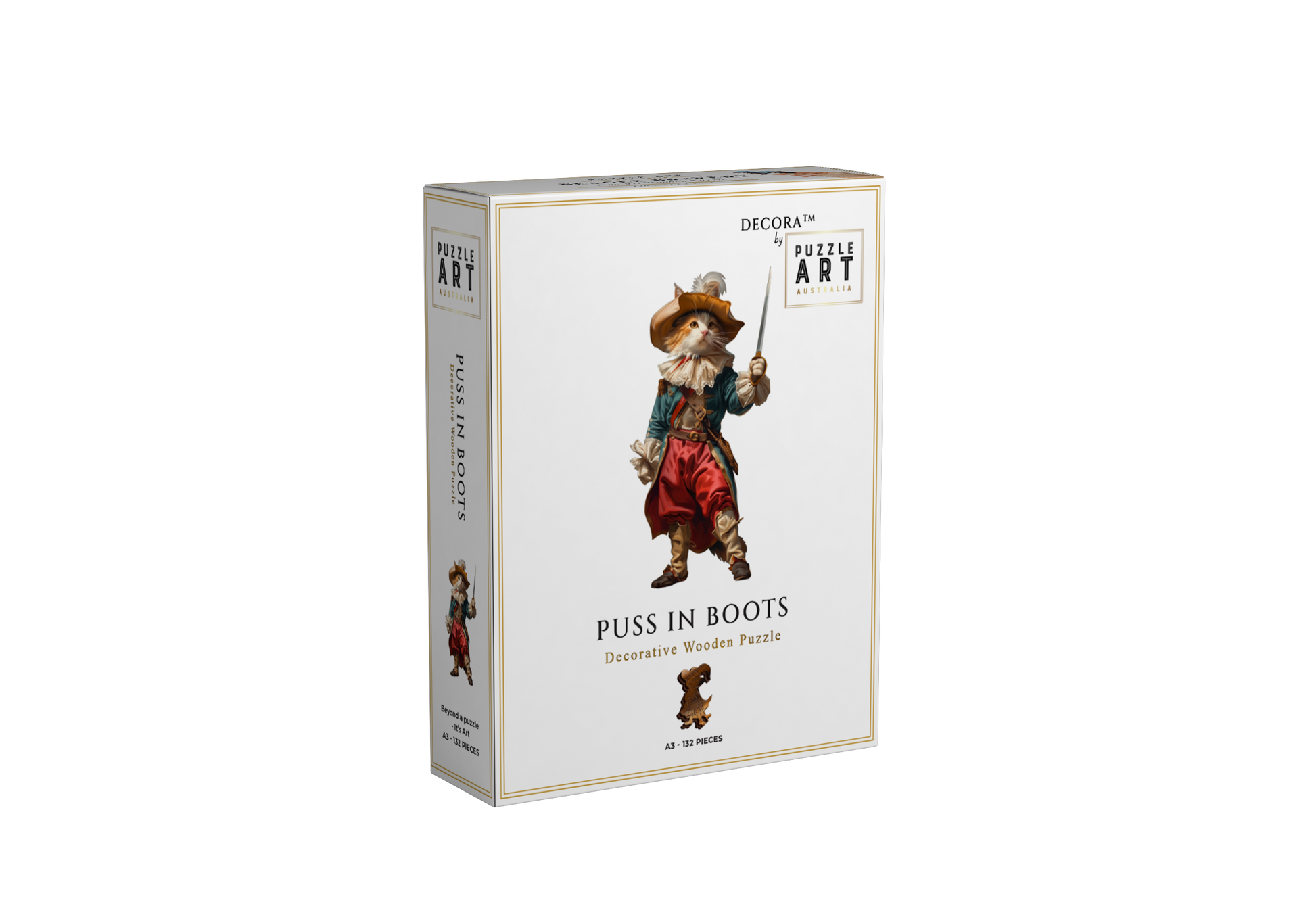 Puss in Boots Wooden Puzzle Puzzle Art Australia