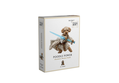 Poodle Power ~ Decorative Wooden Puzzle Puzzle Art Australia