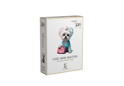 Chic Mini Maltese Wooden Puzzle Puzzle Art Australia