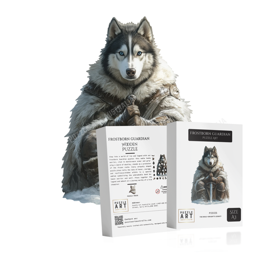 Frostborn Guardian Wooden Puzzle Puzzle Art Australia