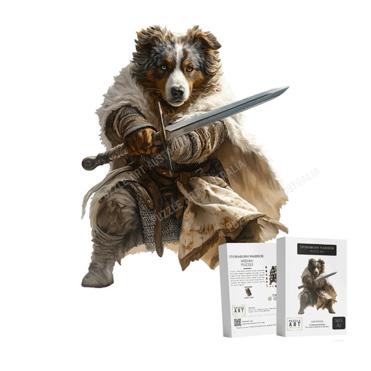 Stormborn Aussie Shepherd Wooden Puzzle Puzzle Art Australia