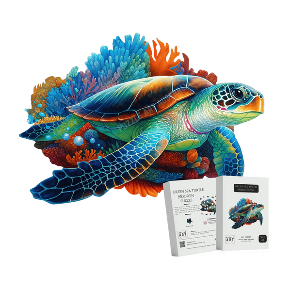 Green Sea Turtle Wooden Puzzle