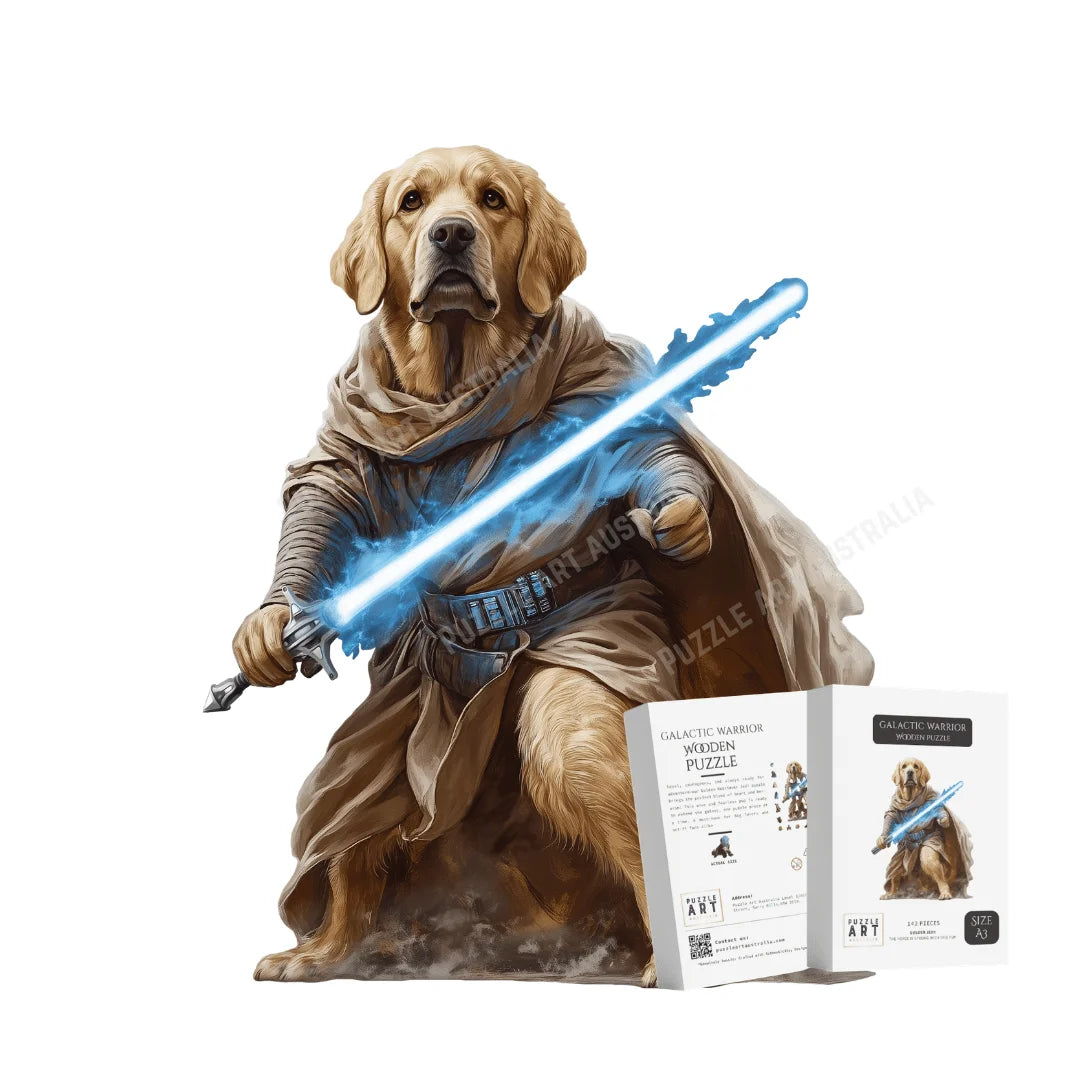 Galactic Golden Warrior Wooden Puzzle Puzzle Art Australia