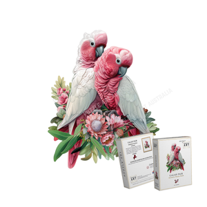 Galah Pair ~ Wooden Art Puzzle