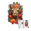 Botanical Giraffe Portrait Wooden Puzzle