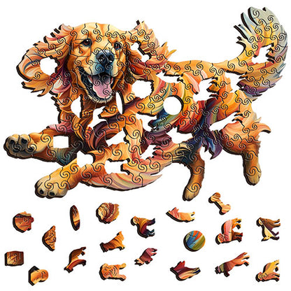 Golden Retriever Wooden Puzzle