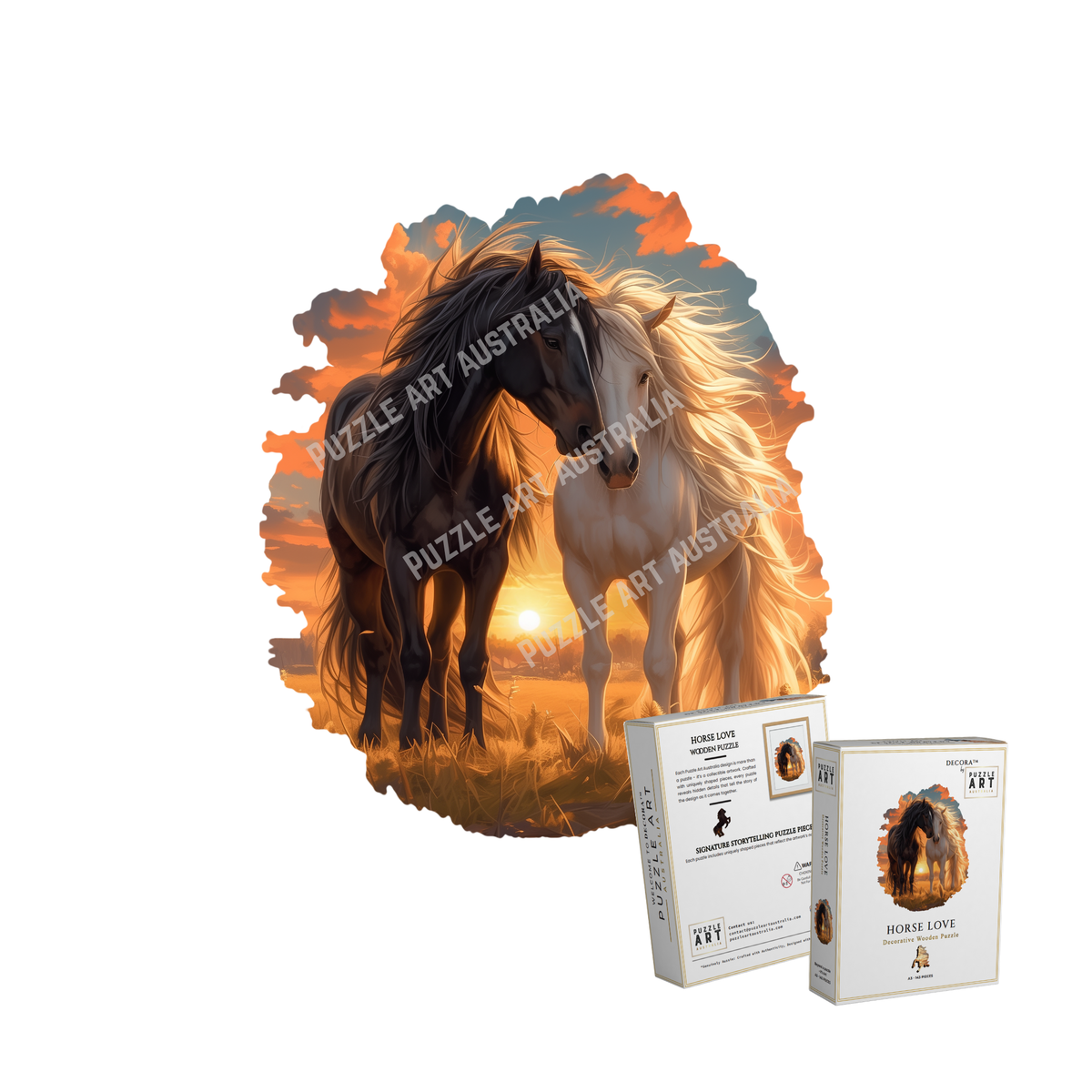 Horse Love Wooden Puzzle Puzzle Art Australia