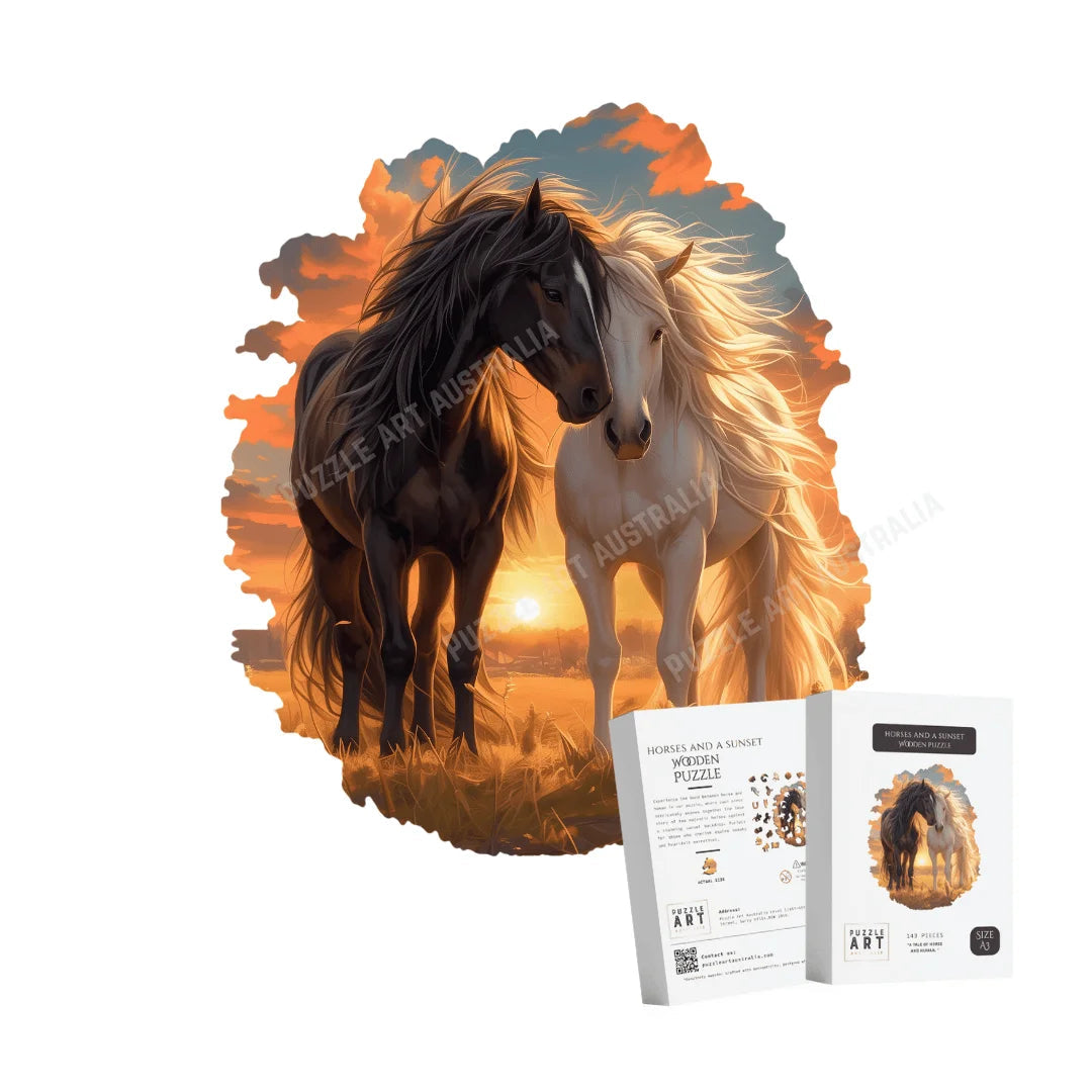 Horse Love Wooden Puzzle Puzzle Art Australia