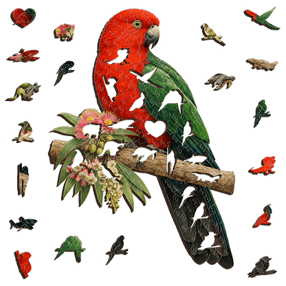 King parrot Puzzle Art Australia