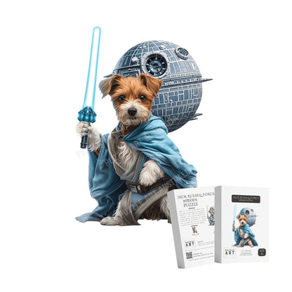 Jack Russell Force Knight Wooden Puzzle Puzzle Art Australia