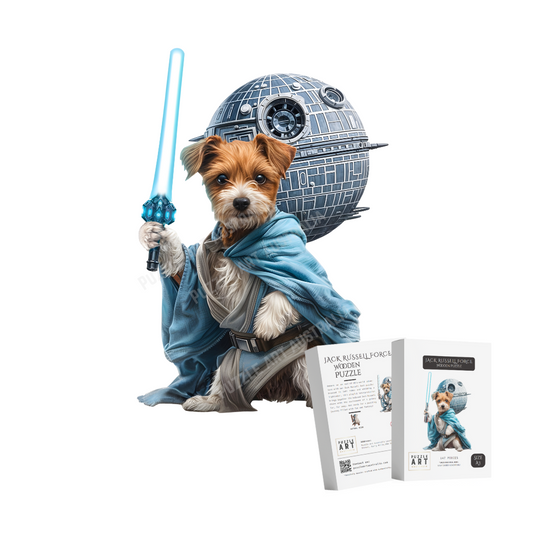 Jack Russell Cosmic Knight Wooden Puzzle Puzzle Art Australia