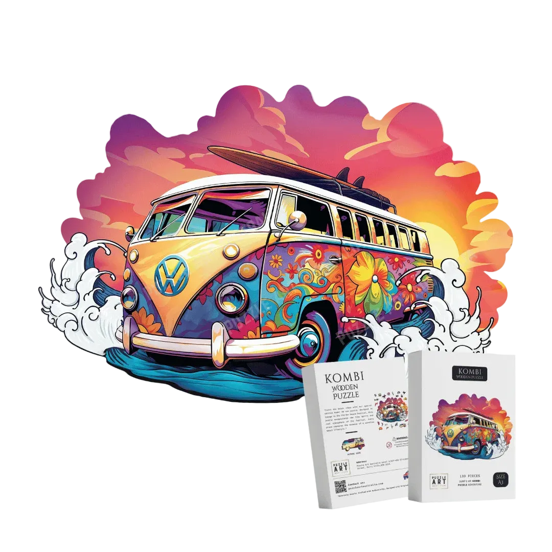 Kombi Wooden Puzzle Puzzle Art Australia