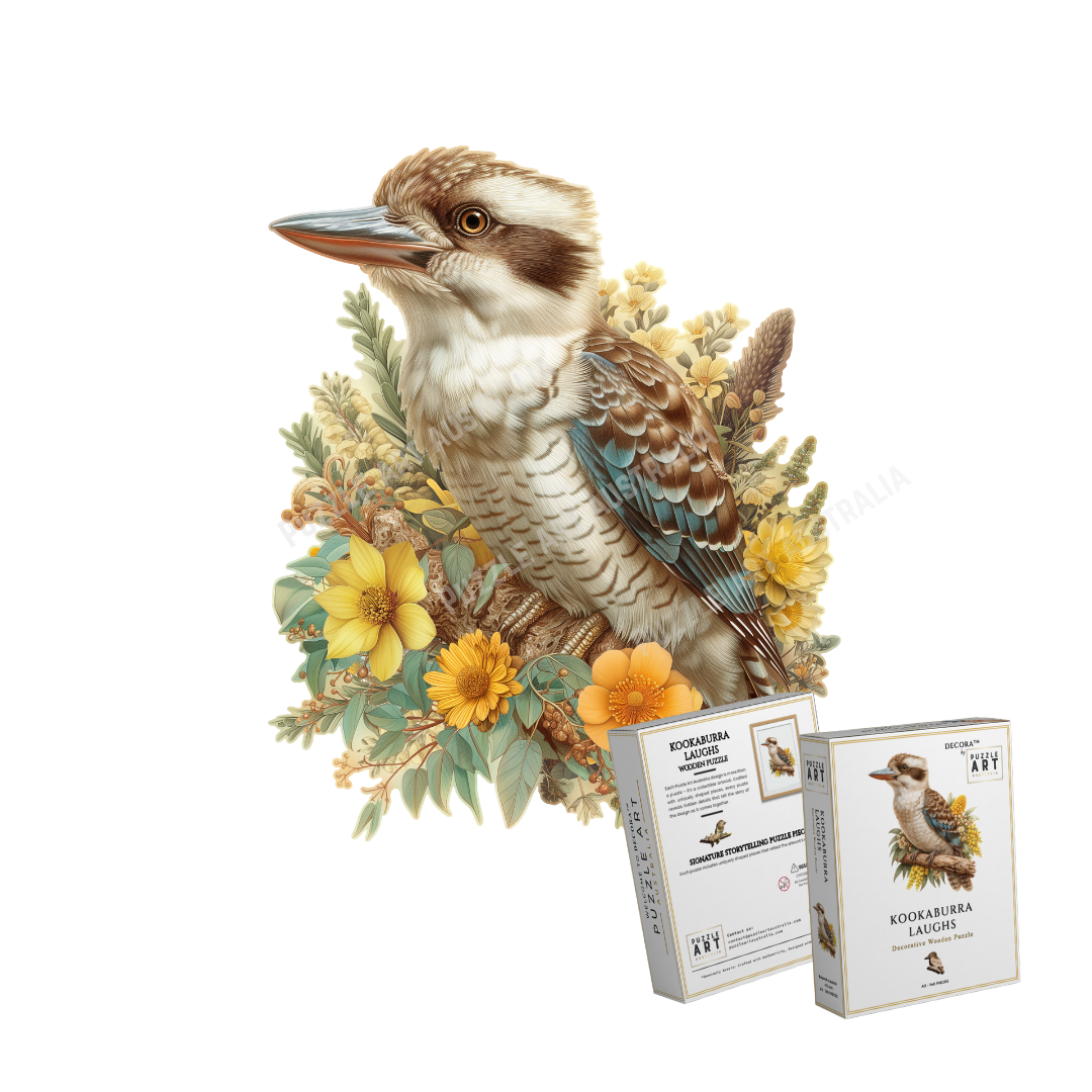 Laughing Kookabura Wooden Puzzle Puzzle Art Australia