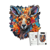 Botanical Kangaroo Portrait Wooden Puzzle