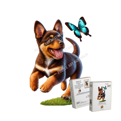 Kelpie Pup ~ Decorative Wooden Puzzle Puzzle Art Australia