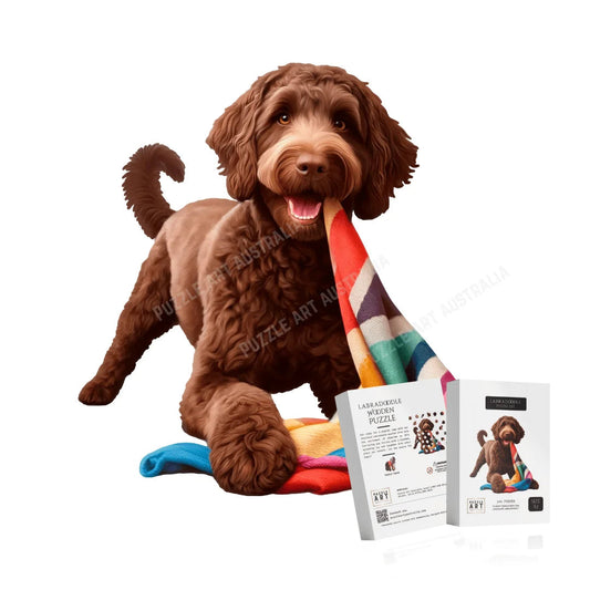 Labradoodle Wooden Puzzle Puzzle Art Australia