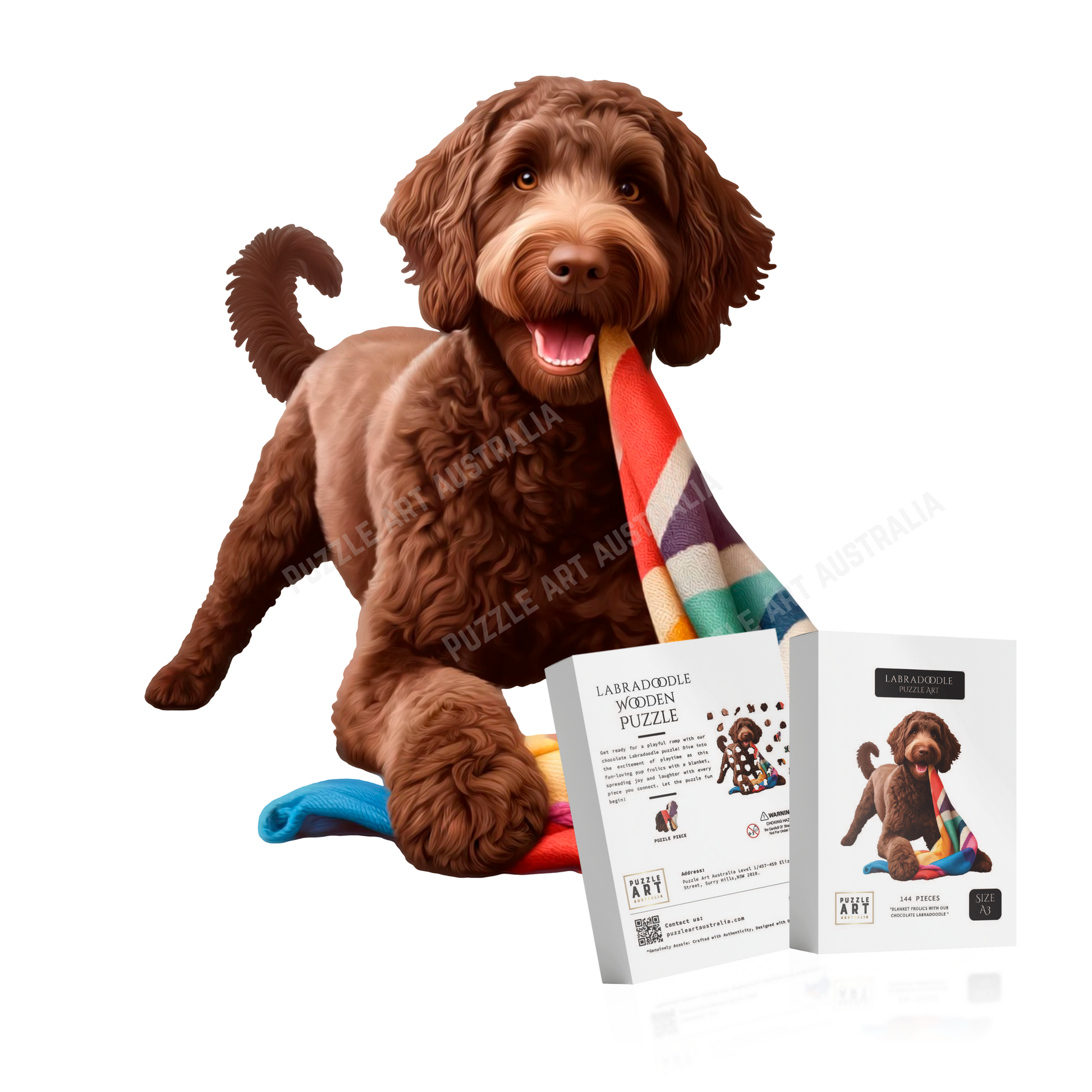 Labradoodle Wooden Puzzle Puzzle Art Australia