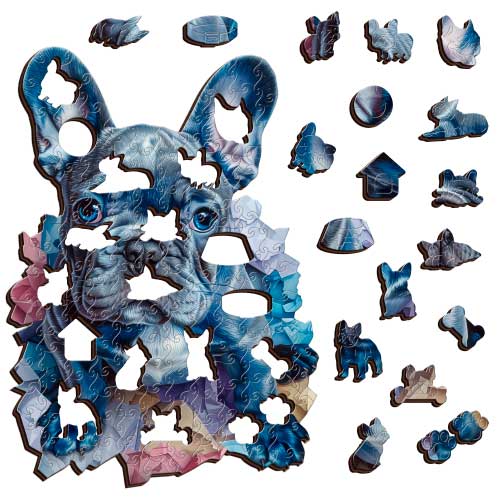 Lilac Frenchie Puzzle Art Australia