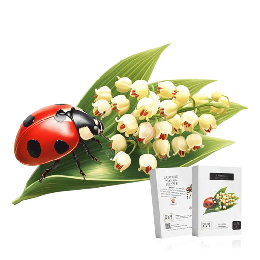 Lady Bug Wooden Puzzle Puzzle Art Australia