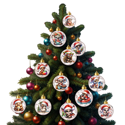 20 Xmas Baubles Puzzle Art Australia