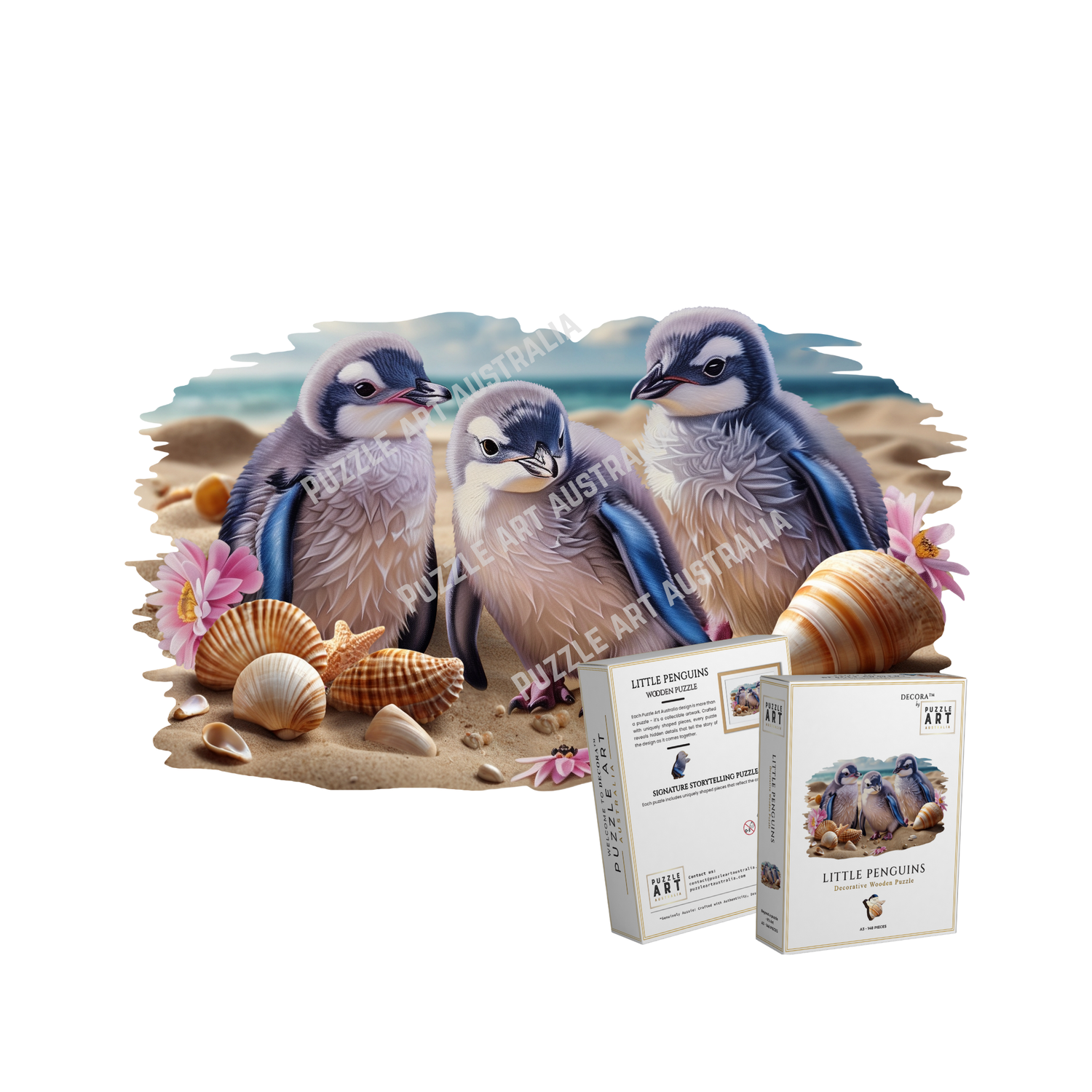 Fairy Penguin Wooden Puzzle Puzzle Art Australia