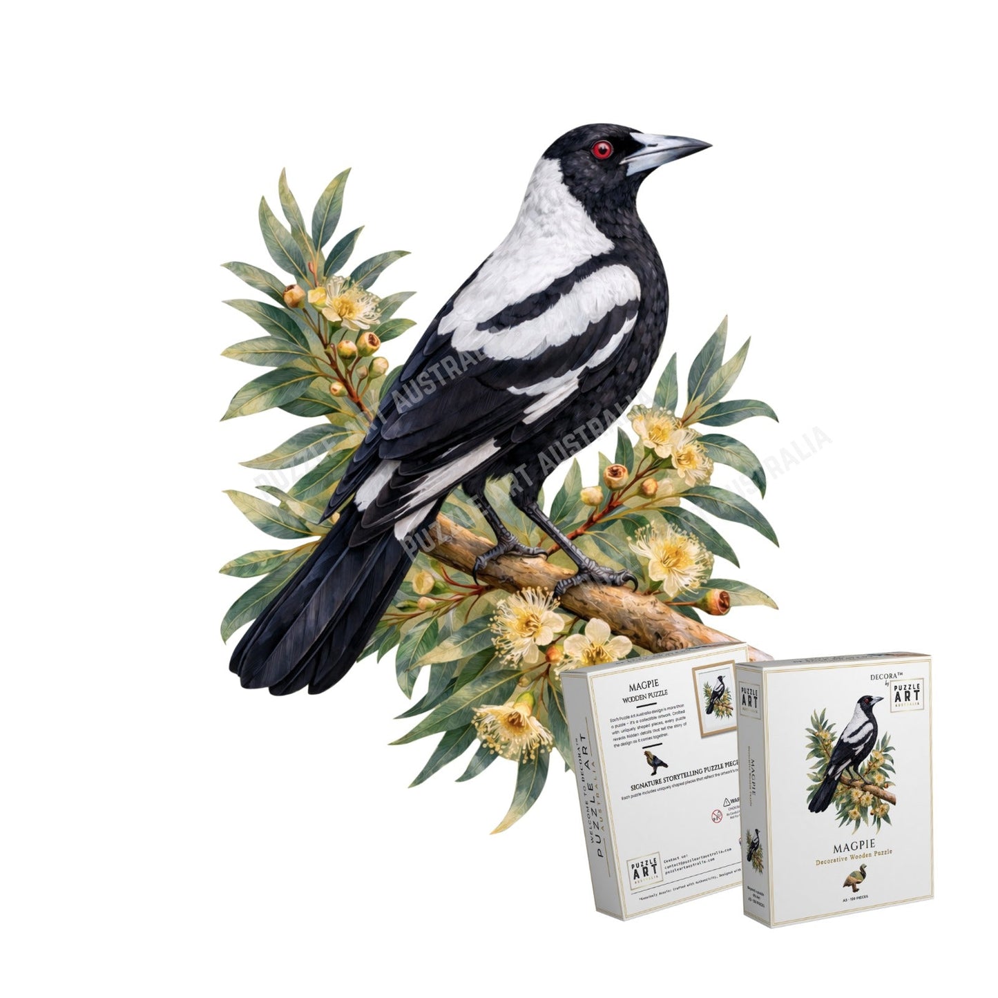 Day & Night – Decorative Wooden Puzzle Duo (A5) Puzzle Art Australia
