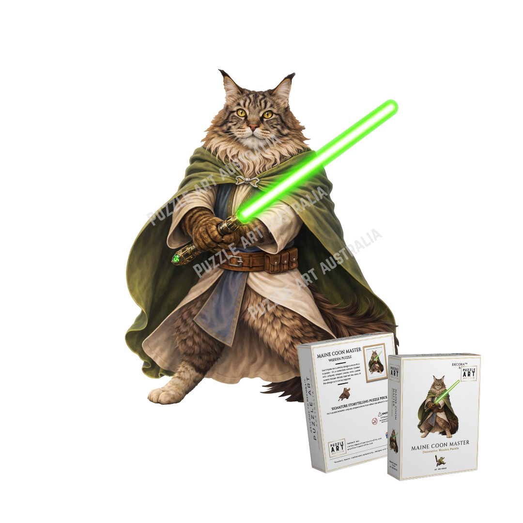 Maine Coon Master Wooden Puzzle Puzzle Art Australia