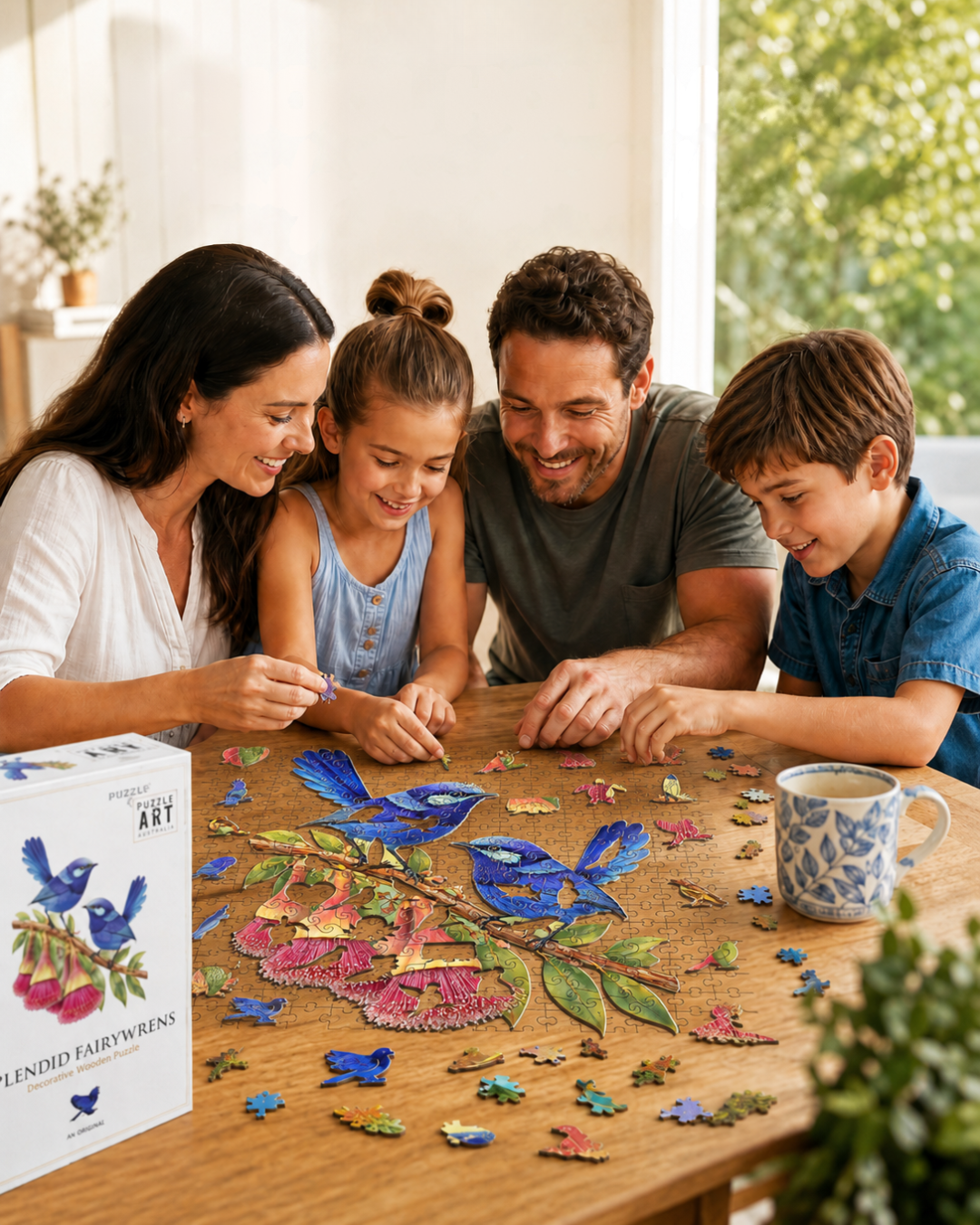 Splendid Fairy wrens Puzzle Art Australia