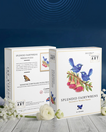 Splendid Fairy wrens Puzzle Art Australia