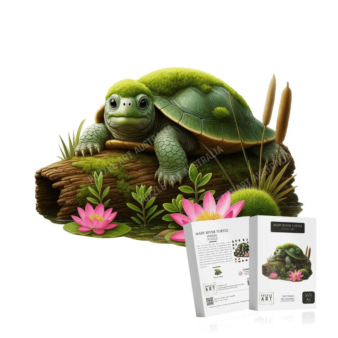 Mary River Turtle Wooden Puzzle Puzzle Art Australia