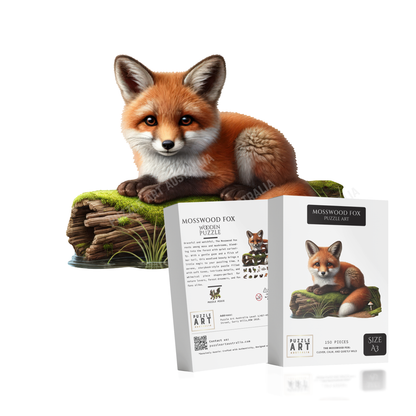 Mosswood Fox Wooden Puzzle Puzzle Art Australia