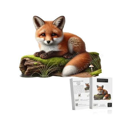 Mosswood Fox Wooden Puzzle Puzzle Art Australia