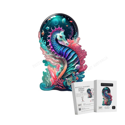 Mystical Seahorse Wooden Puzzle Puzzle Art Australia