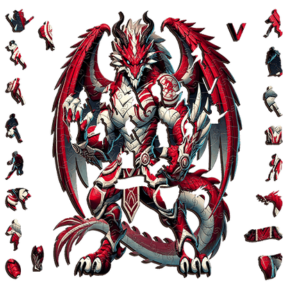 Dragons-Inspired Puzzle – St George Gladiator Warrior Artwork-Wooden Puzzle Puzzle Art Australia