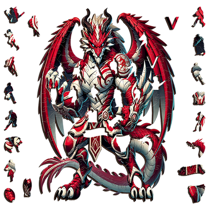 Dragons-Inspired Puzzle – St George Gladiator Warrior Artwork-Wooden Puzzle Puzzle Art Australia
