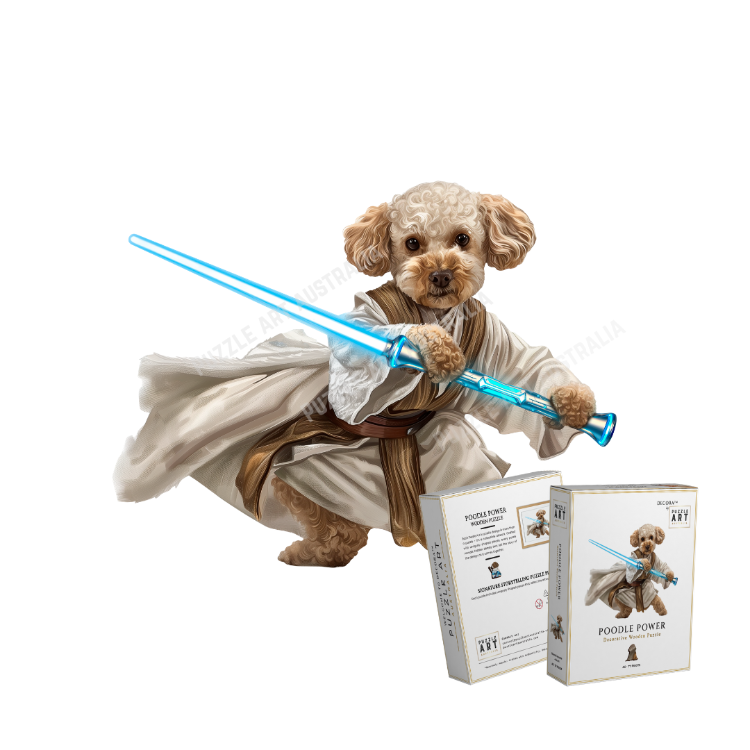 Poodle Power ~ Decorative Wooden Puzzle Puzzle Art Australia