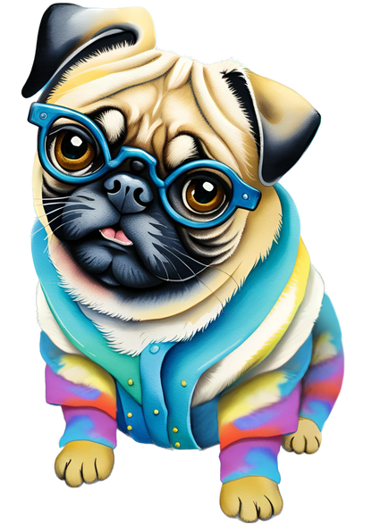 Professor Pug Puzzle Art Australia