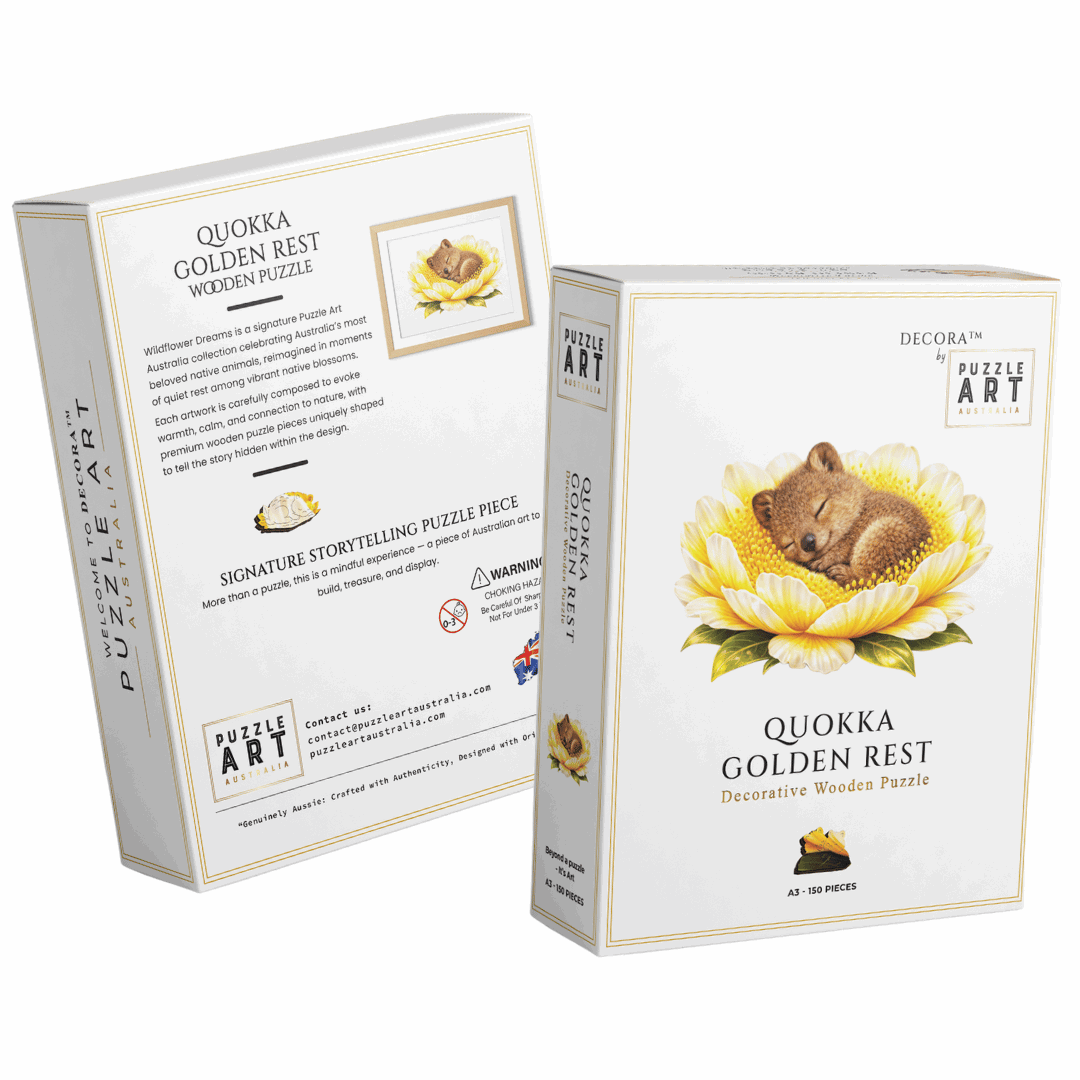 Quokka - Golden Rest Puzzle Art Australia