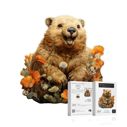 Quokka Chuckles Wooden Puzzle Puzzle Art Australia