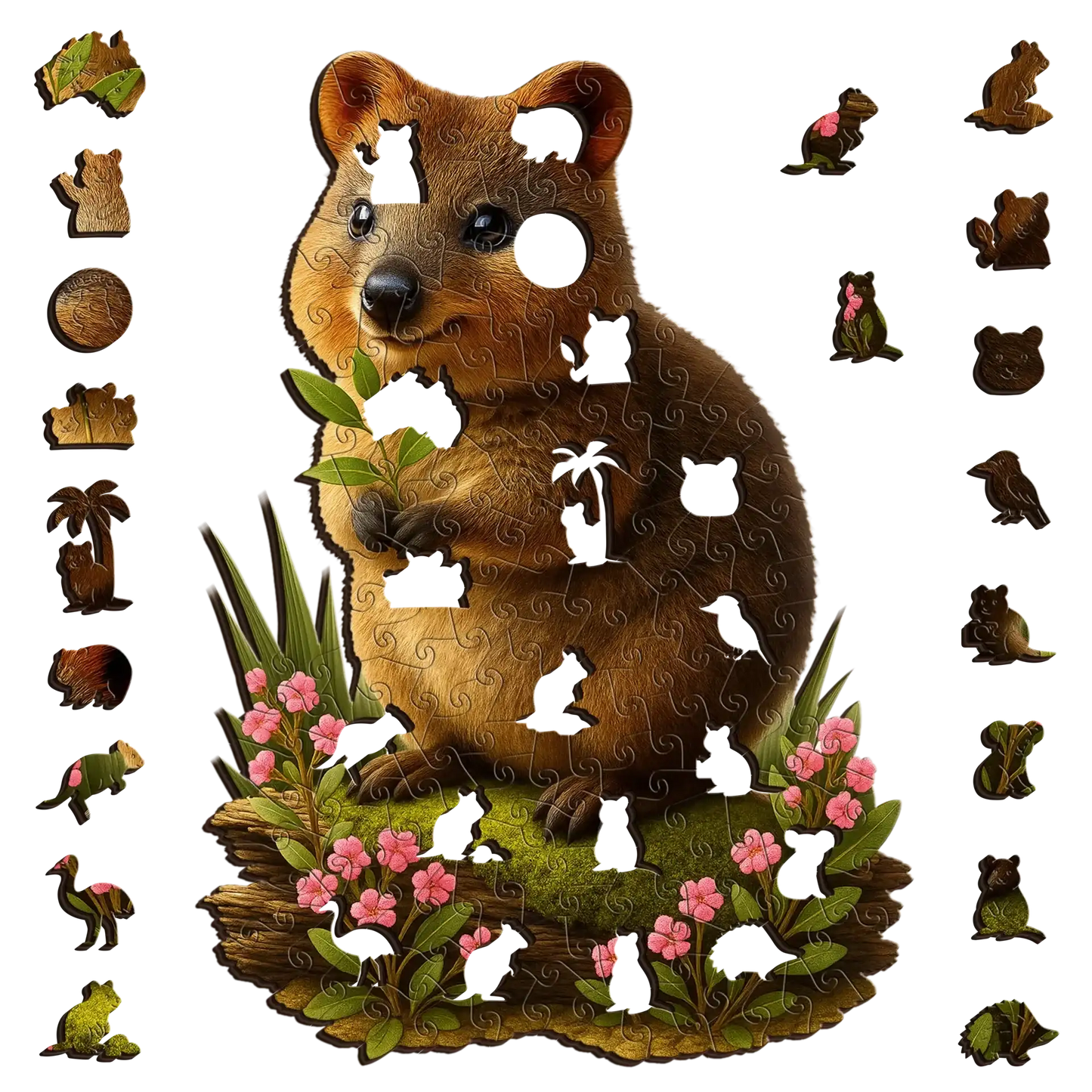 Quokka Happiness Wooden Puzzle Puzzle Art Australia