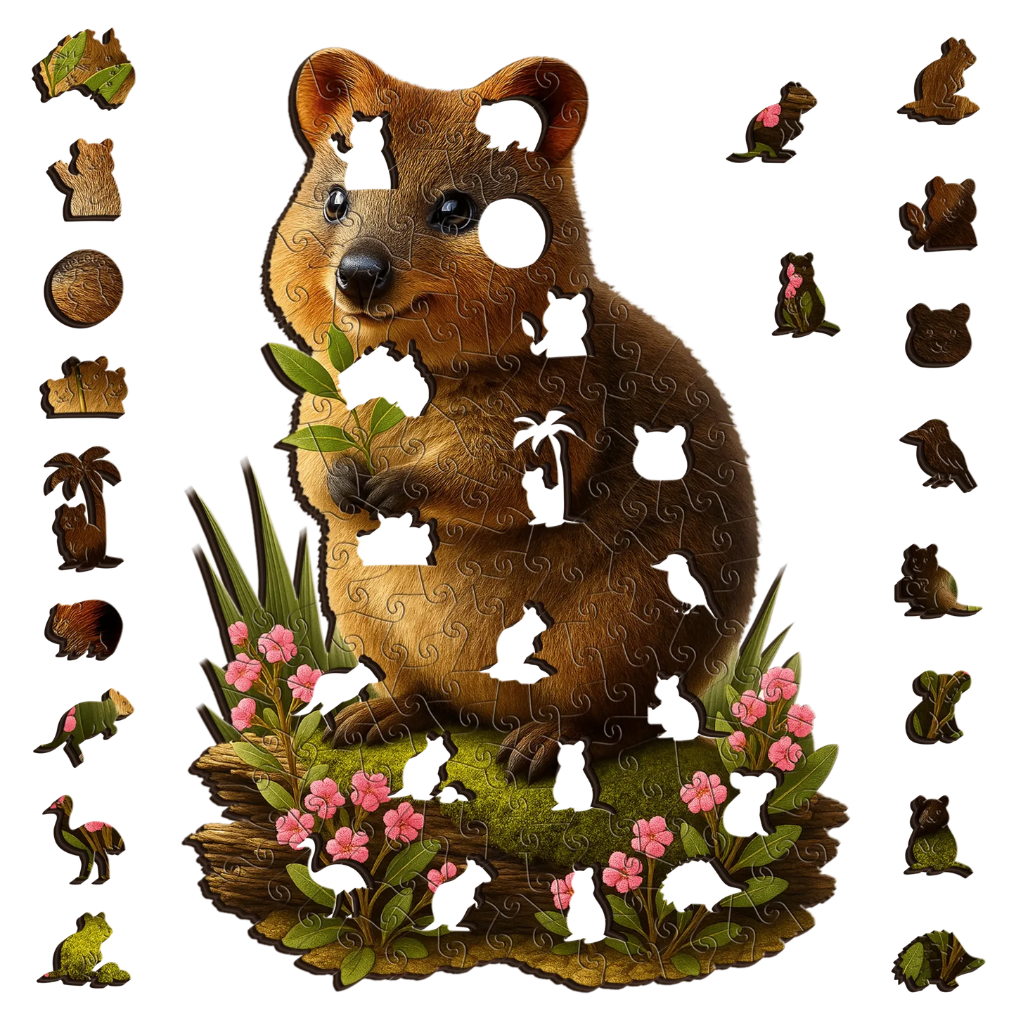 Quokka Happiness Wooden Puzzle Puzzle Art Australia