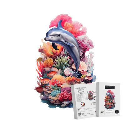 Reef Dolphin Wooden Puzzle Puzzle Art Australia