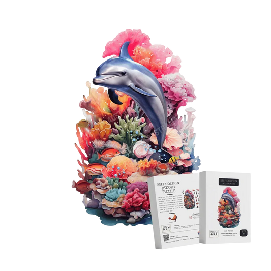 Reef Dolphin Wooden Puzzle Puzzle Art Australia