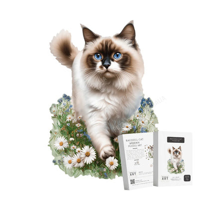 Ragdoll Cat Wooden Puzzle Puzzle Art Australia